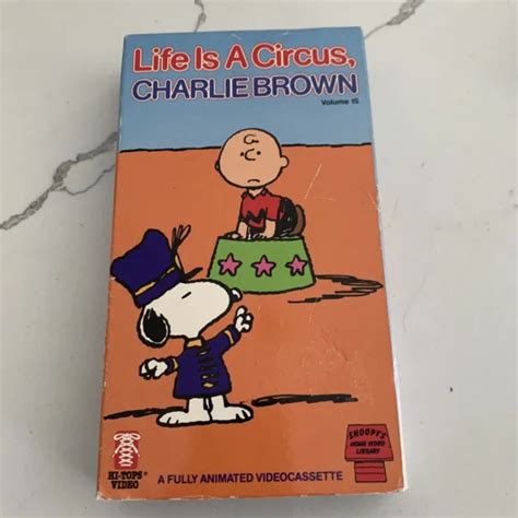 LIFE IS A Circus, Charlie Brown JAPANESE Dub VHS Snoopy Series Peanuts ...