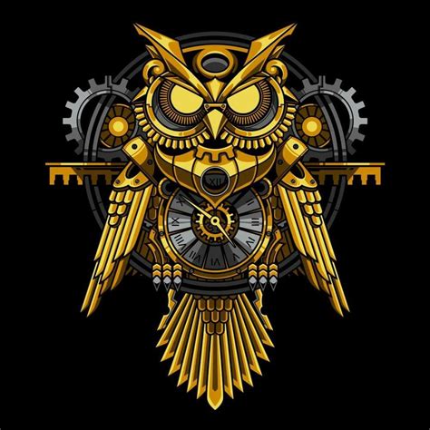 Pin by Diane on owls | Steampunk illustration, Steampunk owls, Owl ...