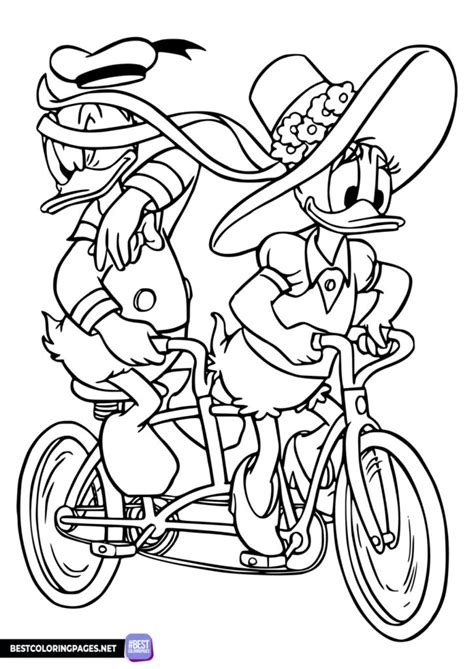 Bluey coloring pages on a bike. - Free printable coloring pages