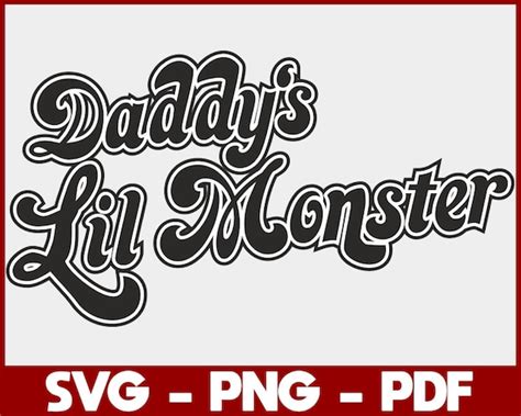 Daddy's Lil Monster T-shirt Svg Png Pdf Cricut - Etsy