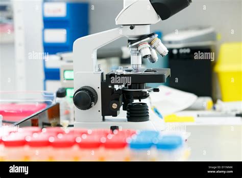 microscope in medical laboratory Stock Photo - Alamy