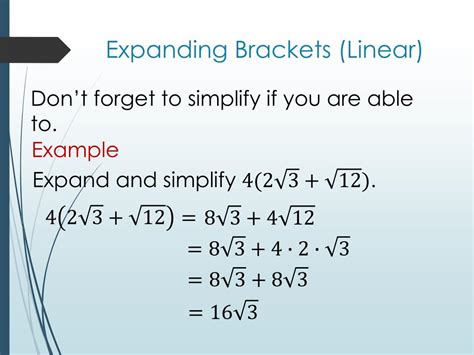 PPT - Expanding Brackets with Surds and Fractions PowerPoint ...