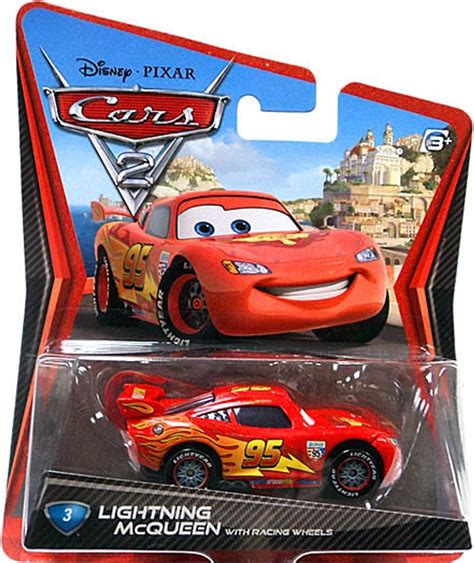 Disney Pixar Cars Cars 2 Main Series Lightning McQueen with Racing ...