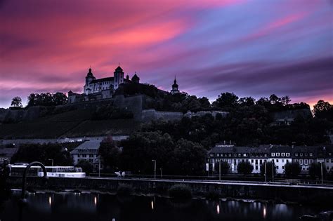 Download free photo of Würzburg,fortress,bavaria,sunset,evening - from ...