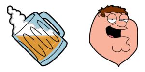 Family Guy Peter Griffin & Draught Beer Cursor - Sweezy Custom Cursors