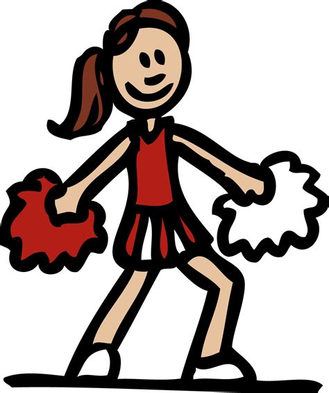 Cheerleader clip art free – Clipartix