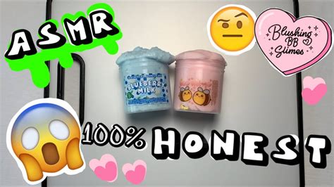 100% HONEST blushing bb slime review and ASMR |Slaphappy Slimes - YouTube