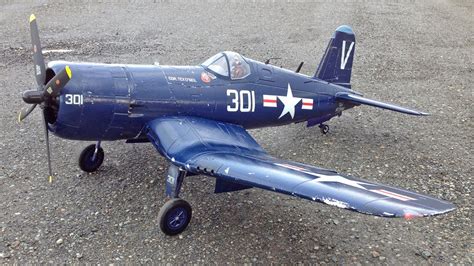 FMS 1700mm F4U Corsair WWII Warbird RC Plane Scale Flight - YouTube