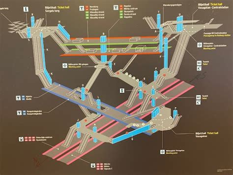 Map over Stockholm central station 2022