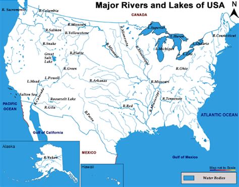 Drab Usa Map States Rivers Free Vector - Www