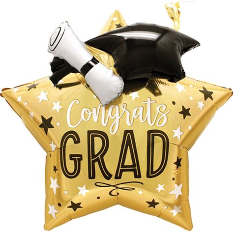 Congrats Grad Star Balloon - Pretty Collected