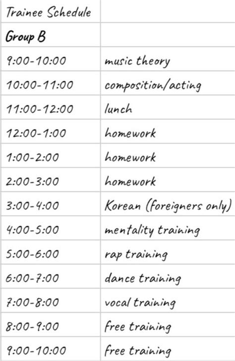 Pin by YN Entertainment on YN Entertainment | Trainee kpop schedule ...