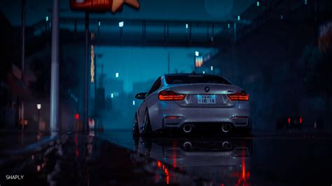 Night Rain Car Wallpaper