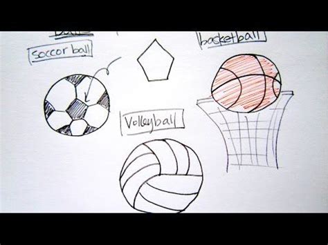 Drawing Lessons : How to Draw Sports Equipment - YouTube | Helmet ...