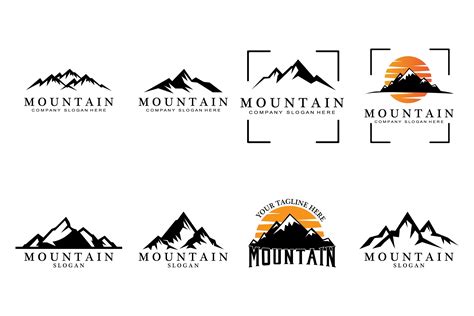 Mountain Logo Design Graphic by AR Graphic · Creative Fabrica