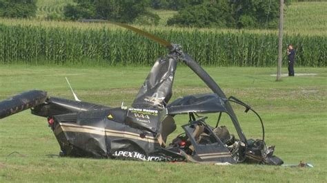 Woman, 35, taken to hospital with minor injuries after helicopter crash ...