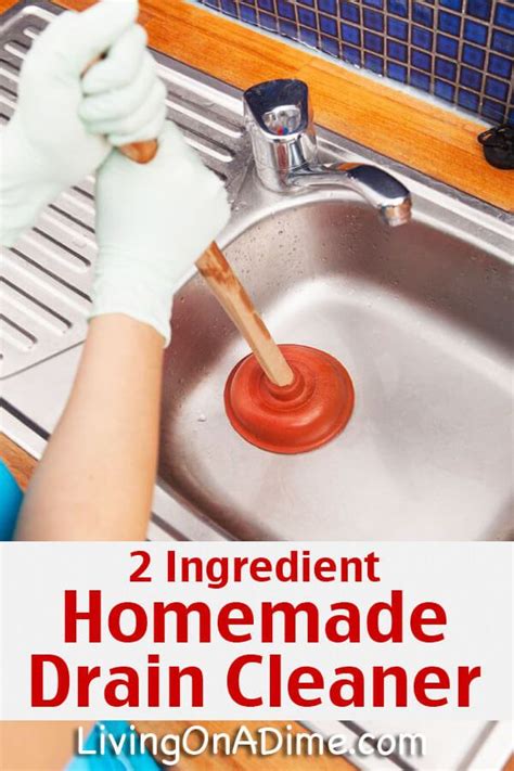 Easy Homemade Drain Cleaner And Drain Opener Recipe | Homemade drain ...