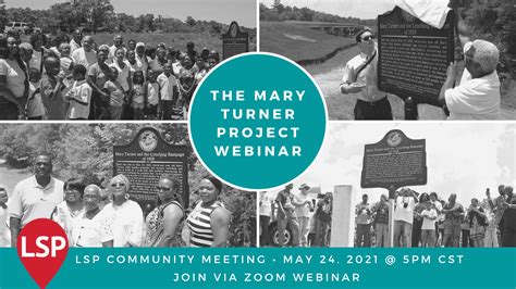 LSP Monday Community Meeting - The Mary Turner Project | The Lynching ...