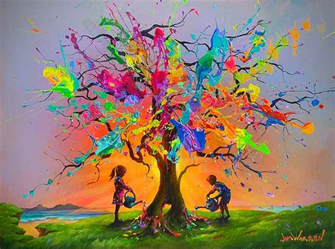 Creating The Tree of Life Original Painting by Jim Warren