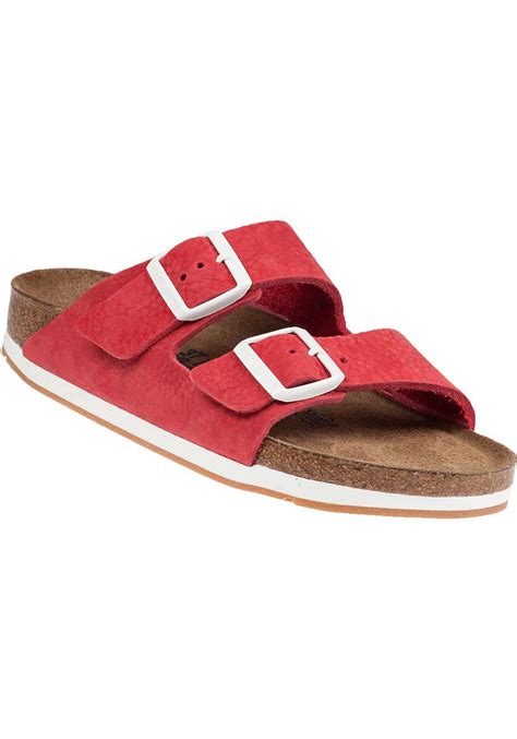 Lyst - Birkenstock Arizona Red Suede Sandal in Red