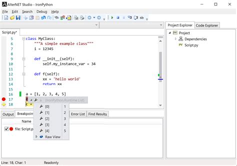 AlterNET Studio 7.0 released - now with IronPython support — AlterNET ...