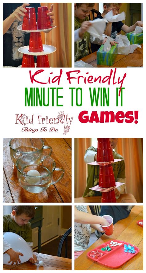 Awesome Minute To Win It Games that are Great for Kids, Teens and ...