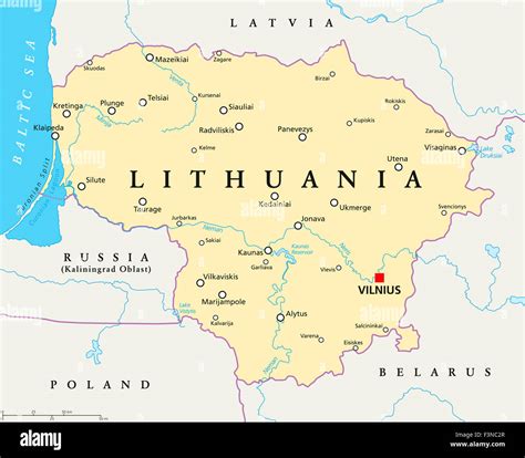 Where Is Vilnius Lithuania On Map | Cities And Towns Map