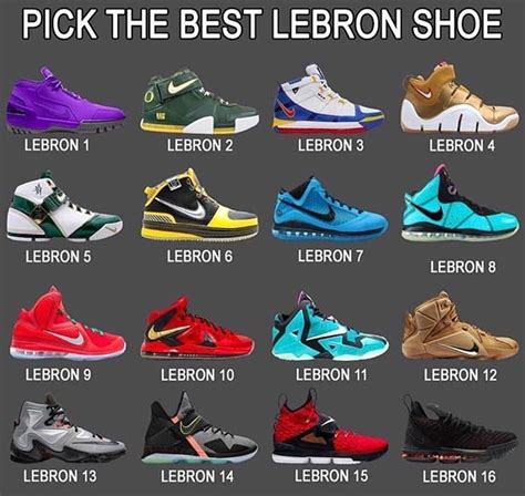 Which one is your all-time favorite? #repre23nt | Lebron james shoes ...