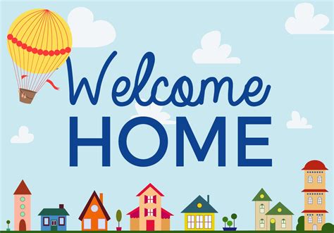 Free Willkommen Home Vector | Welcome home signs, Welcome home baby ...