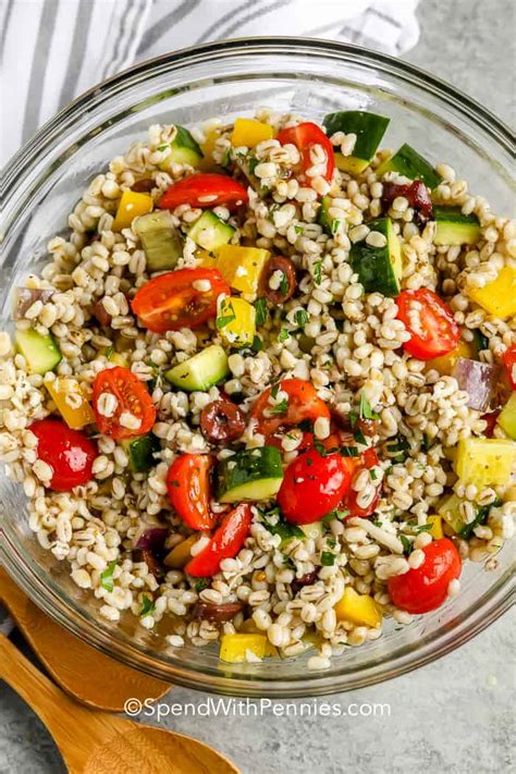 Barley Salad (Loaded with Fresh Veggies!) - Spend With Pennies