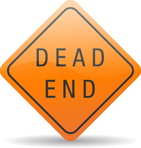 Download Dead-End, Road Sign, Roadsign. Royalty-Free Vector Graphic ...