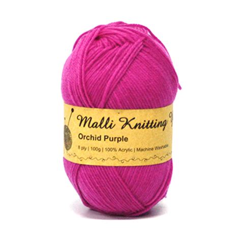 Malli Knitting Yarn Orchid Purple 100g