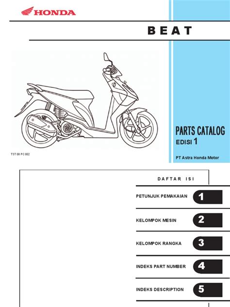 Honda Beat Fi Parts Catalog Pdf