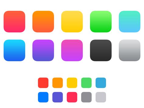 iOS 7 Color Swatches by Louie Mantia - Dribbble