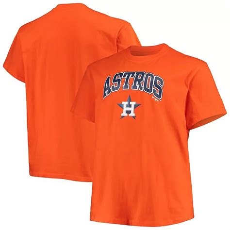 Men's Orange Houston Astros Big & Tall Secondary Logo T-Shirt