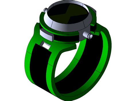 Omnitrix Alien Force | 3D CAD Model Library | GrabCAD