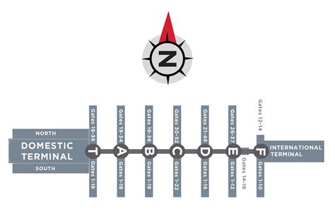 Atlanta Airport Terminal T Map | Map of Atlantic Ocean Area