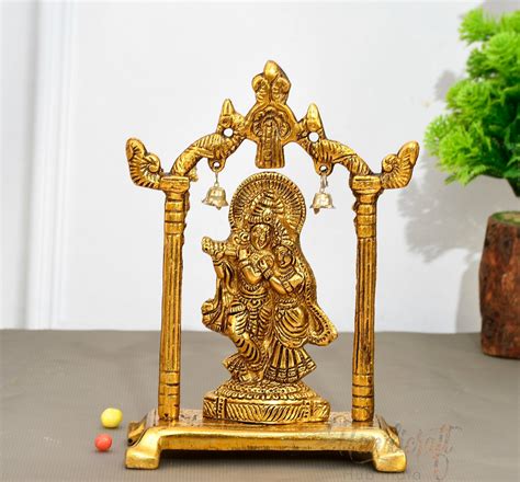 Aluminium Radha Krishna Mandir with Bell , Size-7.5 inch at Rs 195 ...