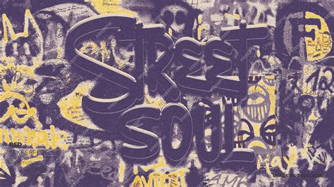 Premium PSD | PSD street soul graffiti text effect