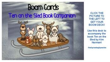 Ten on the Sled Book Companion by The Sprouting Speechie | TPT