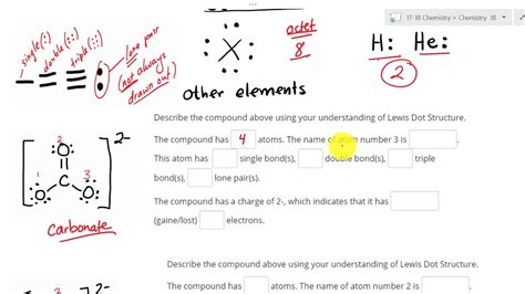 Identify number of lone pairs in Lewis Dot Structure. - YouTube