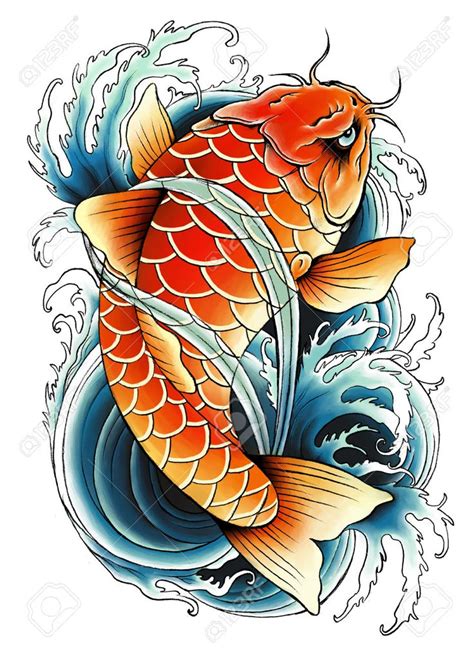 Asian carp painting | Koi art, Koi fish drawing, Japanese koi fish tattoo