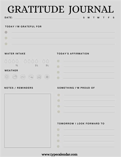 Free Printable Gratitude Journal Templates [PDF, Word]