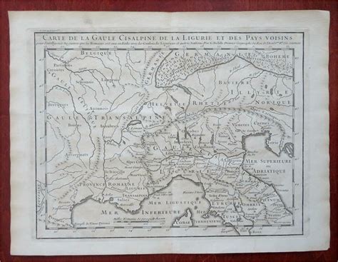 Cisalpine Gaul Northern Italy Roman Empire Ancient World c. 1795 ...