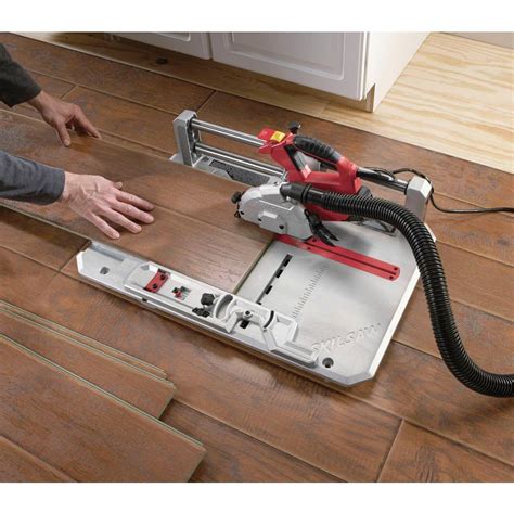 SKIL Corded Flooring Saw 7.0 Amp 4-3/8 in.Lightweight Aluminum Miter ...