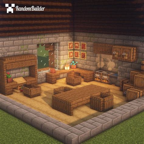 Random | Minecraft Builder on Instagram: "Medieval Living Room! Would ...