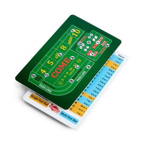 Craps Strategy Card | Casino Supply