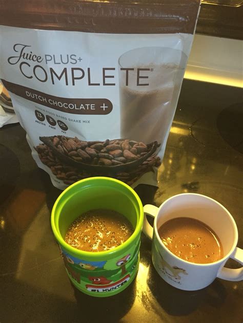 Delicious, Nutritious hot chocolate! 8oz warm water, 1 scoop of Dutch ...