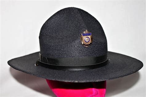 Vintage Georgia State Trooper Hat, Law Enforcement Uniform Hat, The ...