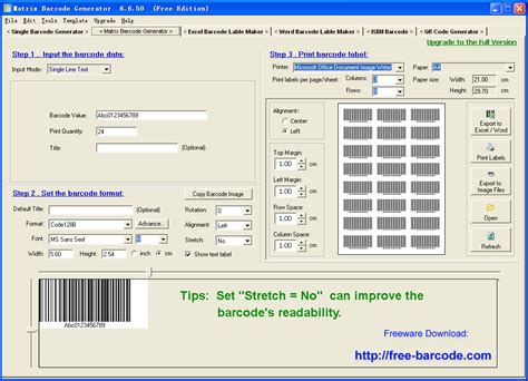 Free Bulk Barcode Creator Software - Use Excel Data Create Barcode Labels